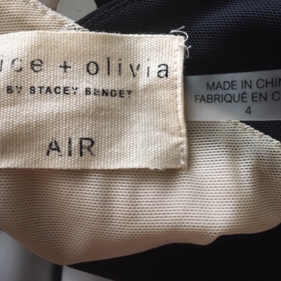 ALICE + OLIVIA Black Aurora Cut Out Dress Sz 4 EUC - Picture 7 of 11